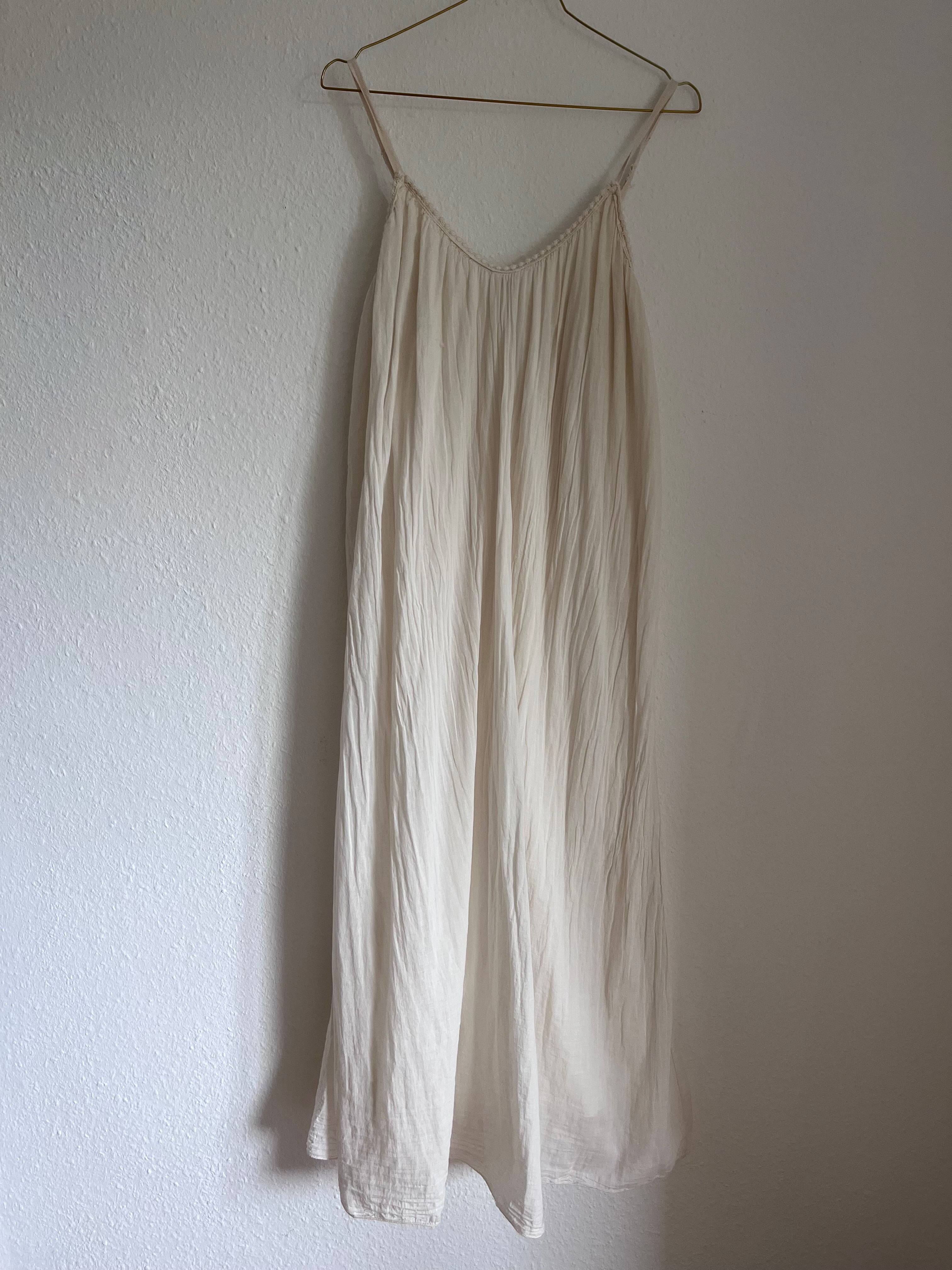 SIENNA DRESS “CREAM“ Long  • 100% Cotton