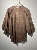 BLUSE “BROWN” • 100% cotton
