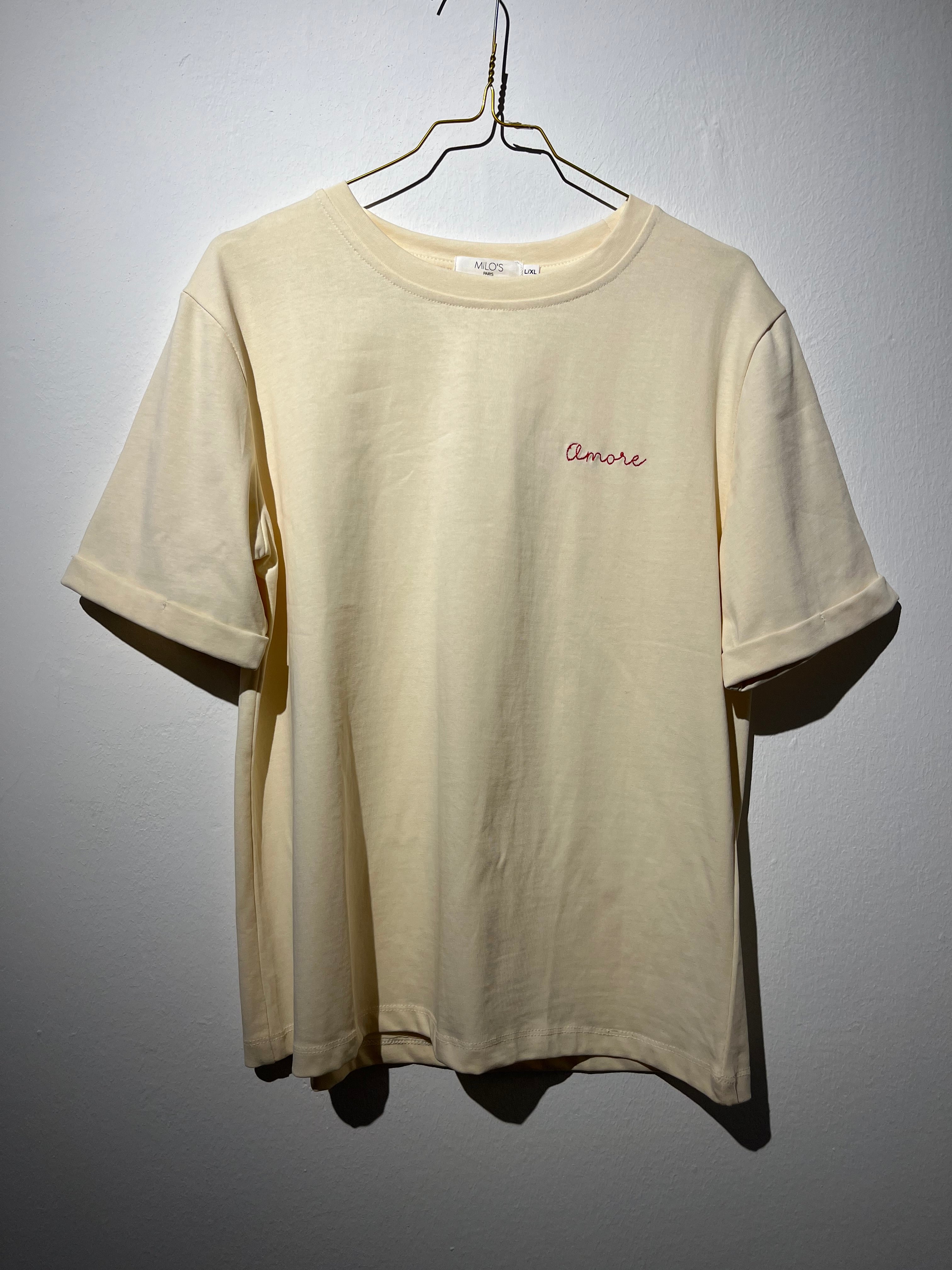 SHIRT “AMORE” creme