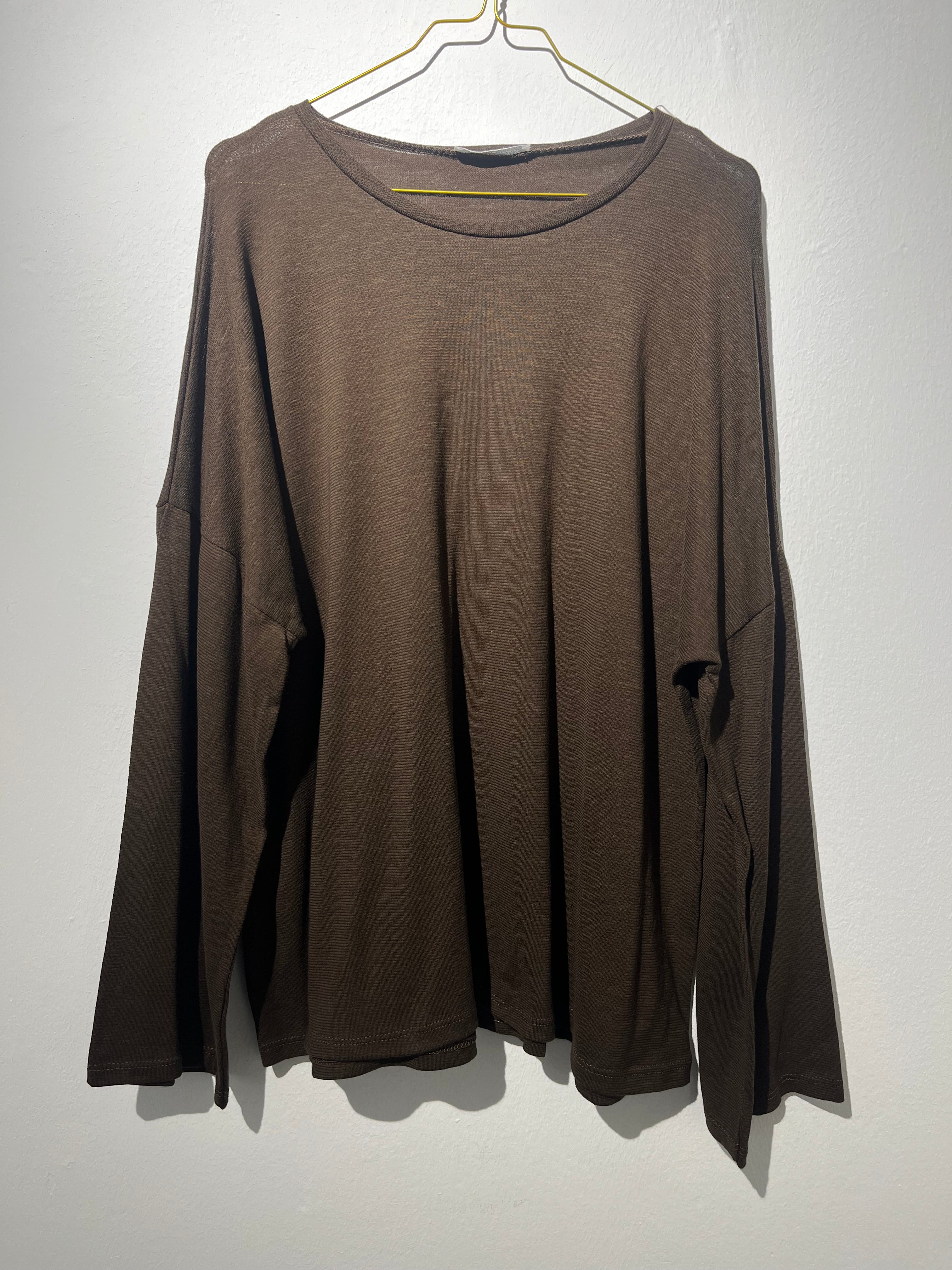 LONGSLEEVE “CLASSIC“ brown • 73% Cotton ; 27% Nylon