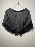SILKY LACE SHORTS “BLACK“ • 100% Viscose