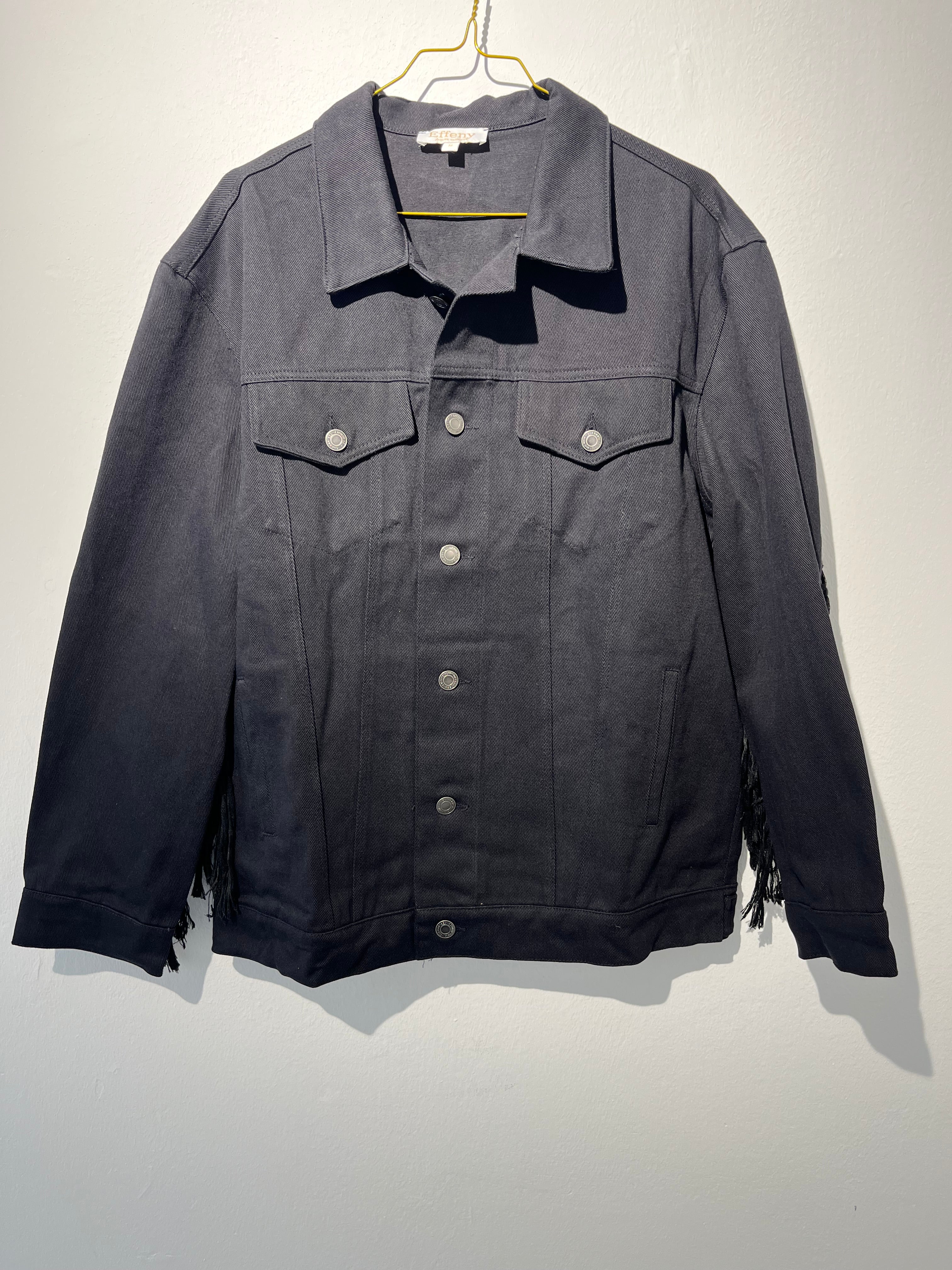 DENIM JACKET “BOHO“ black • 90% Cotton; 10% Elastane