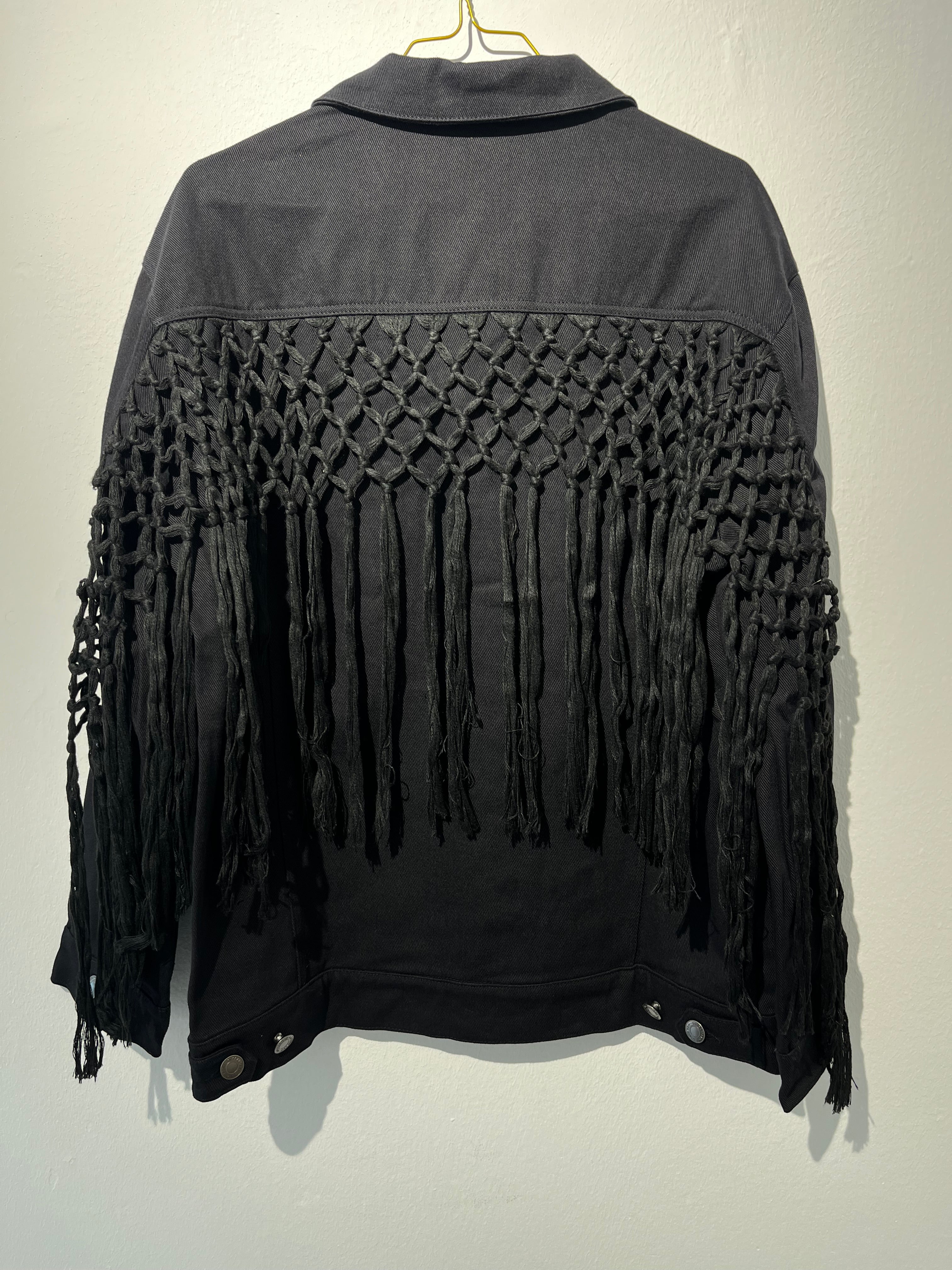 DENIM JACKET “BOHO“ black • 90% Cotton; 10% Elastane