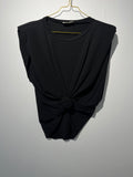 SHIRT “SHOULDERS” black  • 95% cotton / 5% Elastan