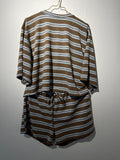 SUMMER SET “SKY BLUE” stripes • 95% Poly; 5% Elastane