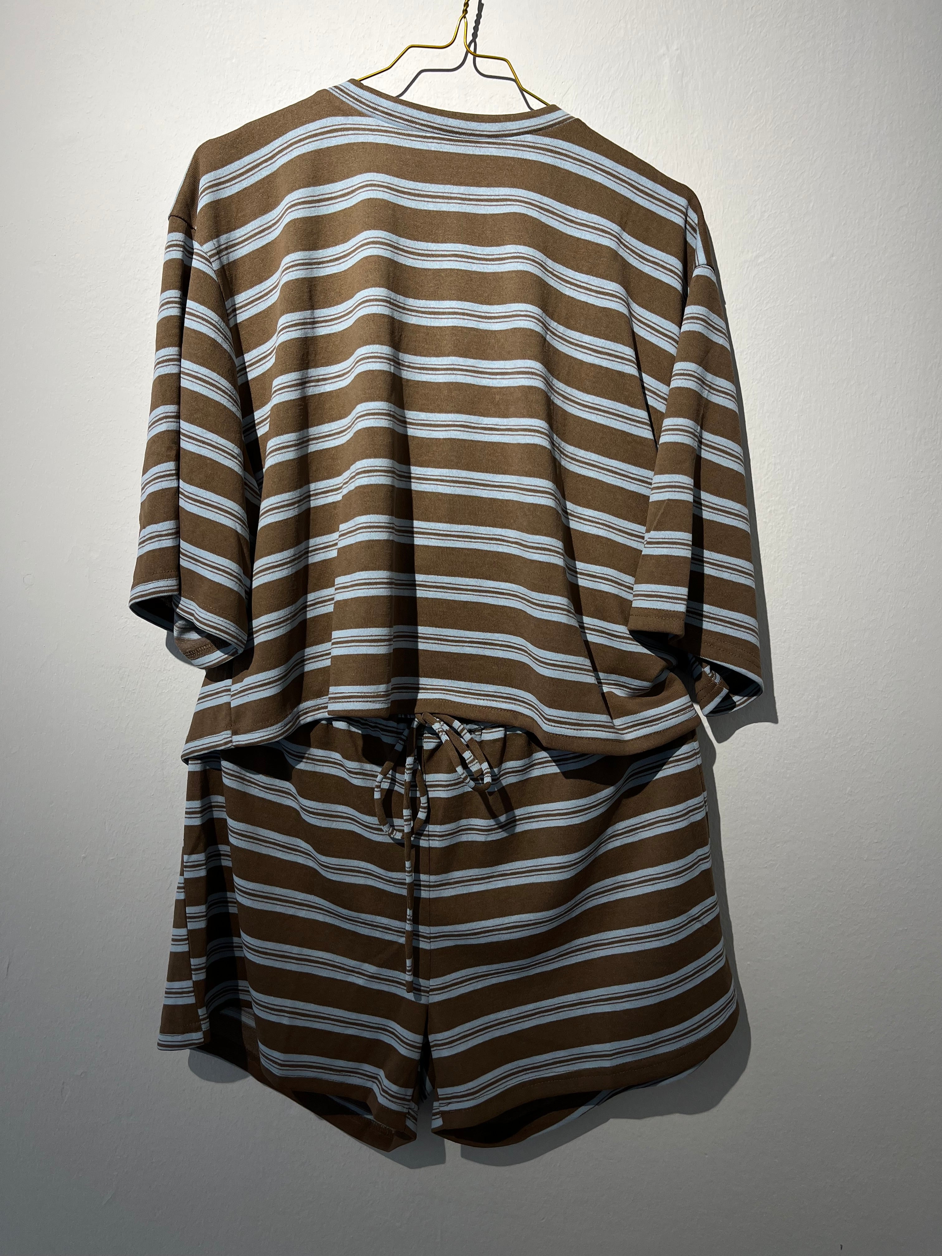 SUMMER SET “SKY BLUE” stripes • 95% Poly; 5% Elastane