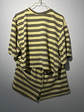 SUMMER SET “BUTTER YELLOW” stripes • 95% Poly; 5% Elastane