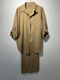 SUMMER SET “LINEN“ Camel • 55% Linen; 45% Cotton