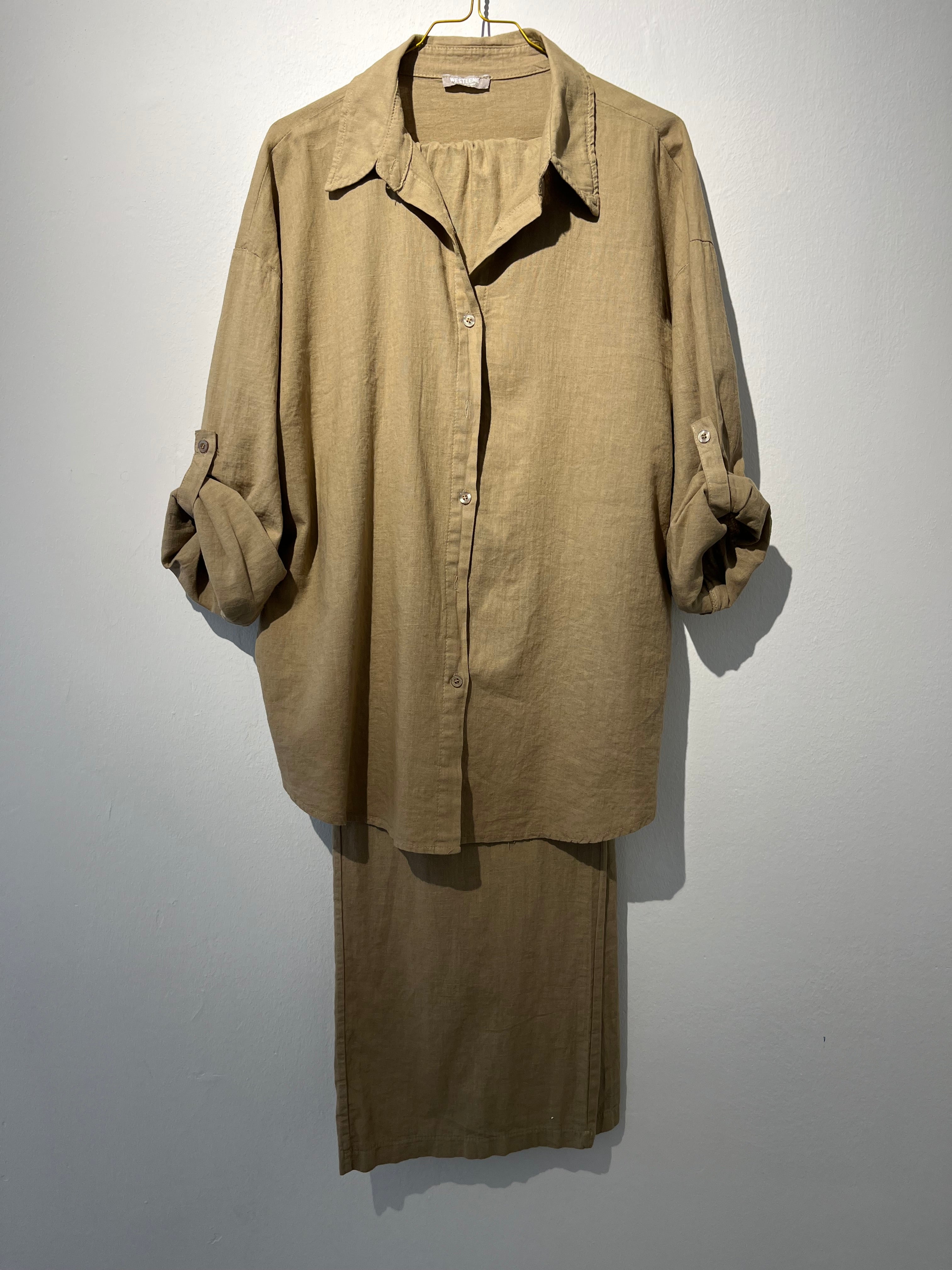 SUMMER SET “LINEN“ Camel • 55% Linen; 45% Cotton