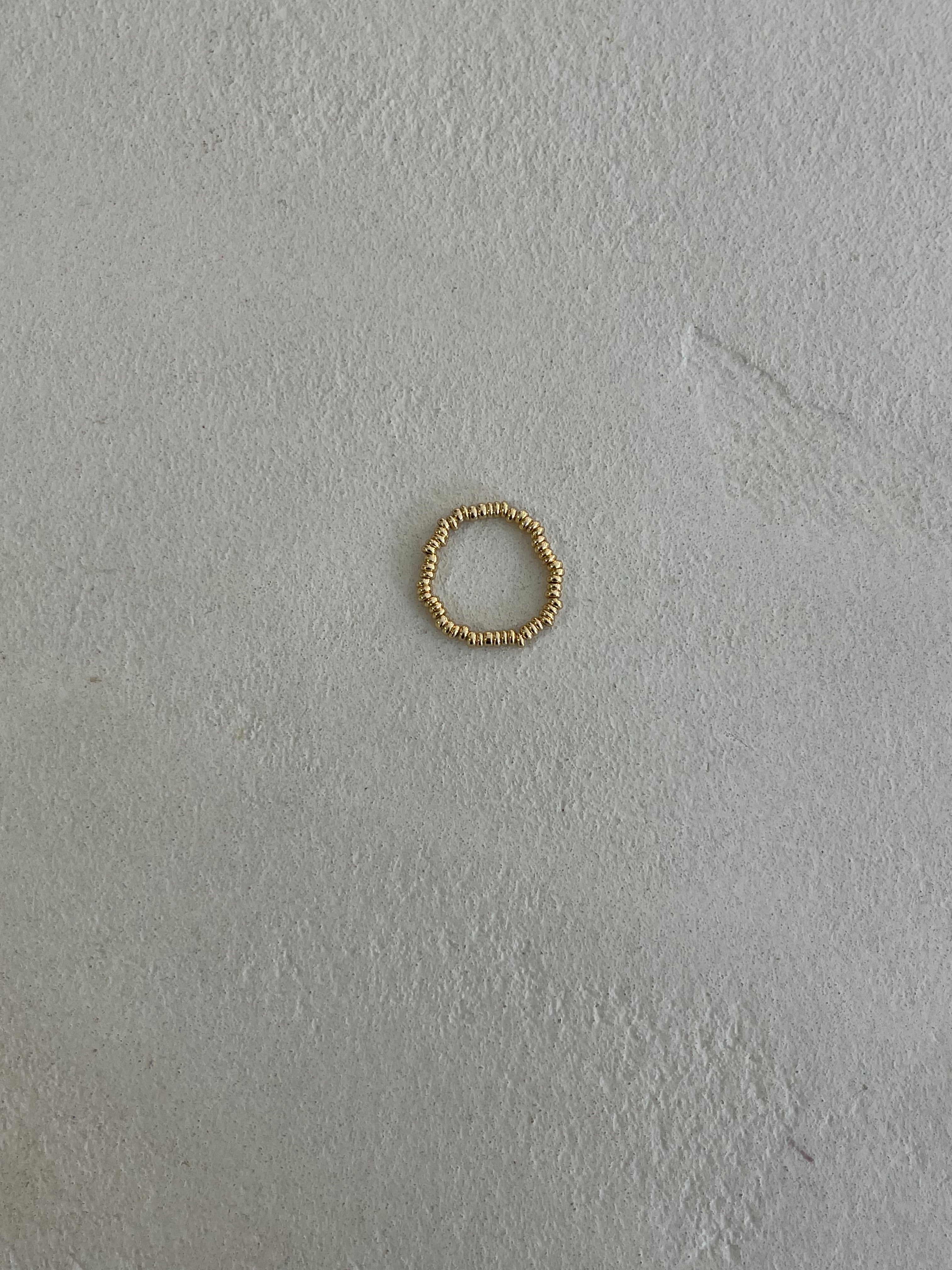 RING “DOTS“ gold • steel