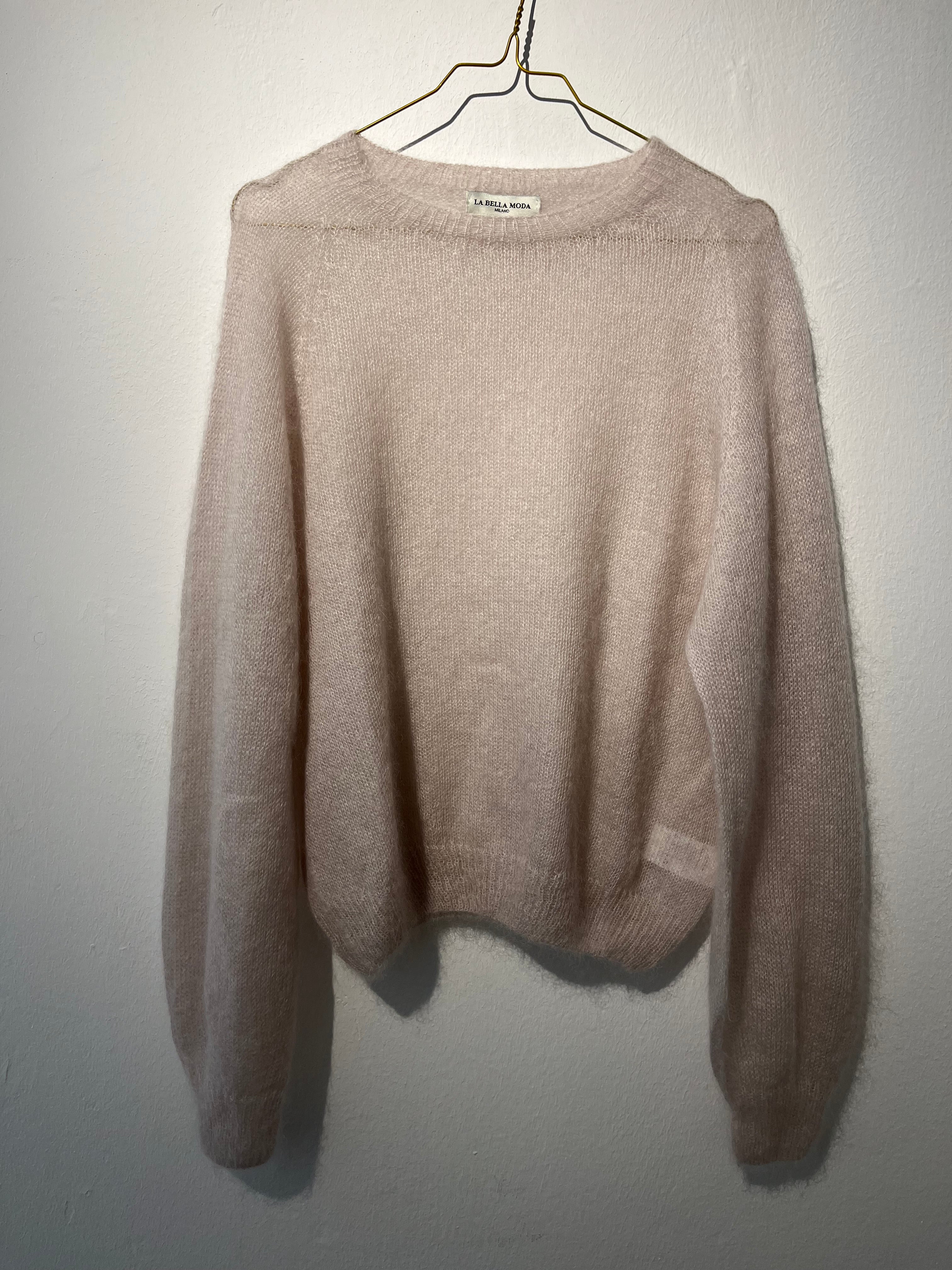 STRICK PULLOVER “LIGHT TOFFEE” • 70% Soft Mohair ; 30% Poly