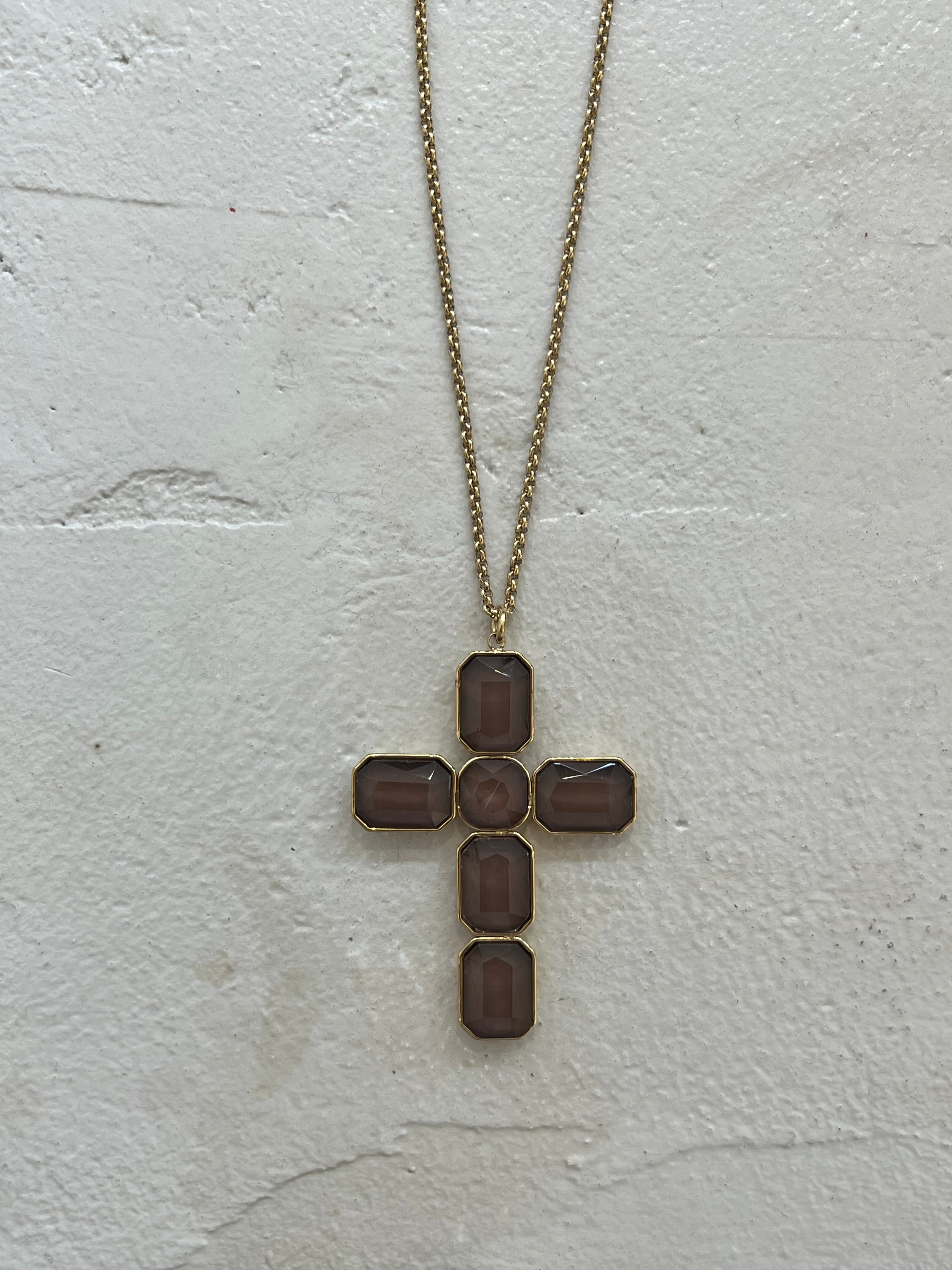 KETTE “BROWN CROSS” small • steel • 42+8cm / 18g
