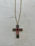 KETTE “COLORED CROSS” small • steel • 42+8cm / 18g