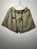 BELT SHORTS “KHAKI“ • 80% Viscose ; 20% Poly