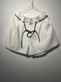 BELT SHORTS “WHITE“ • 80% Viscose ; 20% Poly