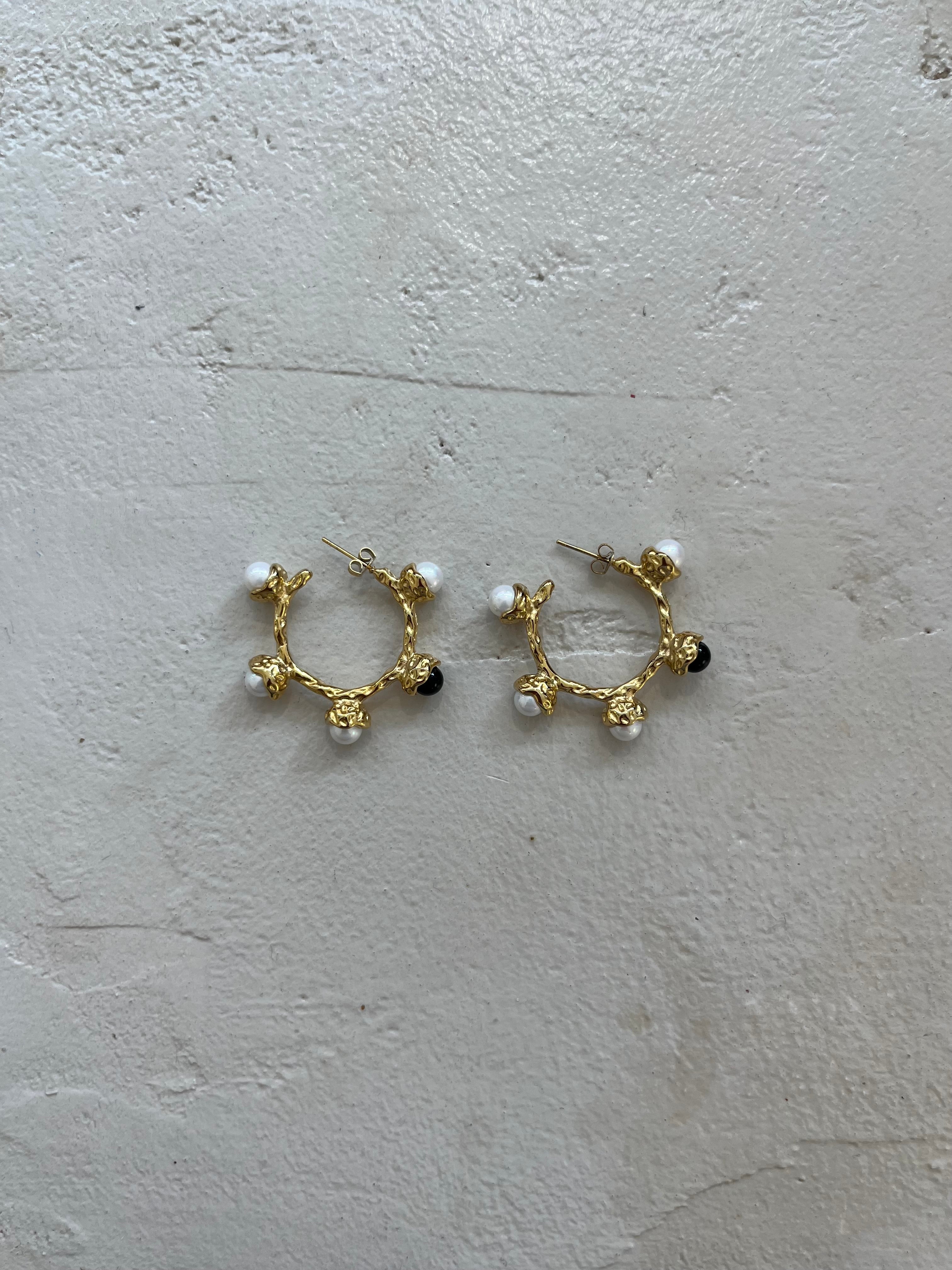 OHRRINGE “PEARLS“ • steel / 3,5cm / 14g