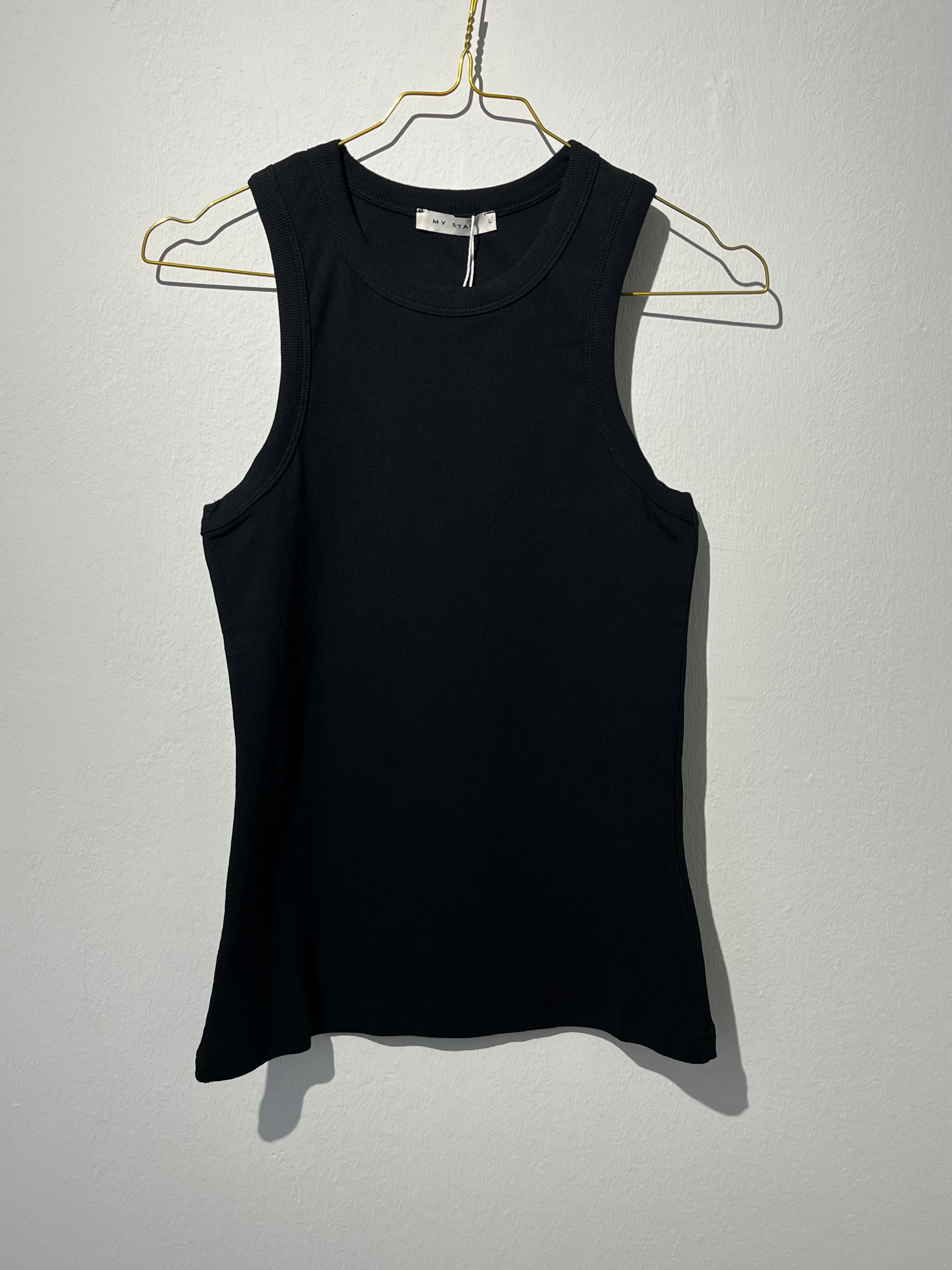 TANK TOP “BLACK” • 95% Cotton ; 5% Elastane