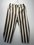 BARREL PANTS “SILKY STRIPES“ • 90% Poly , 10% Elasthane