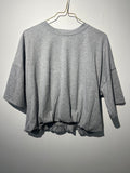 SHIRT “CROPPED“ gray • 90% Cotton; 10%Elastane