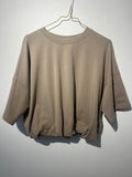 SHIRT “CROPPED“ sand • 90% Cotton; 10%Elastane
