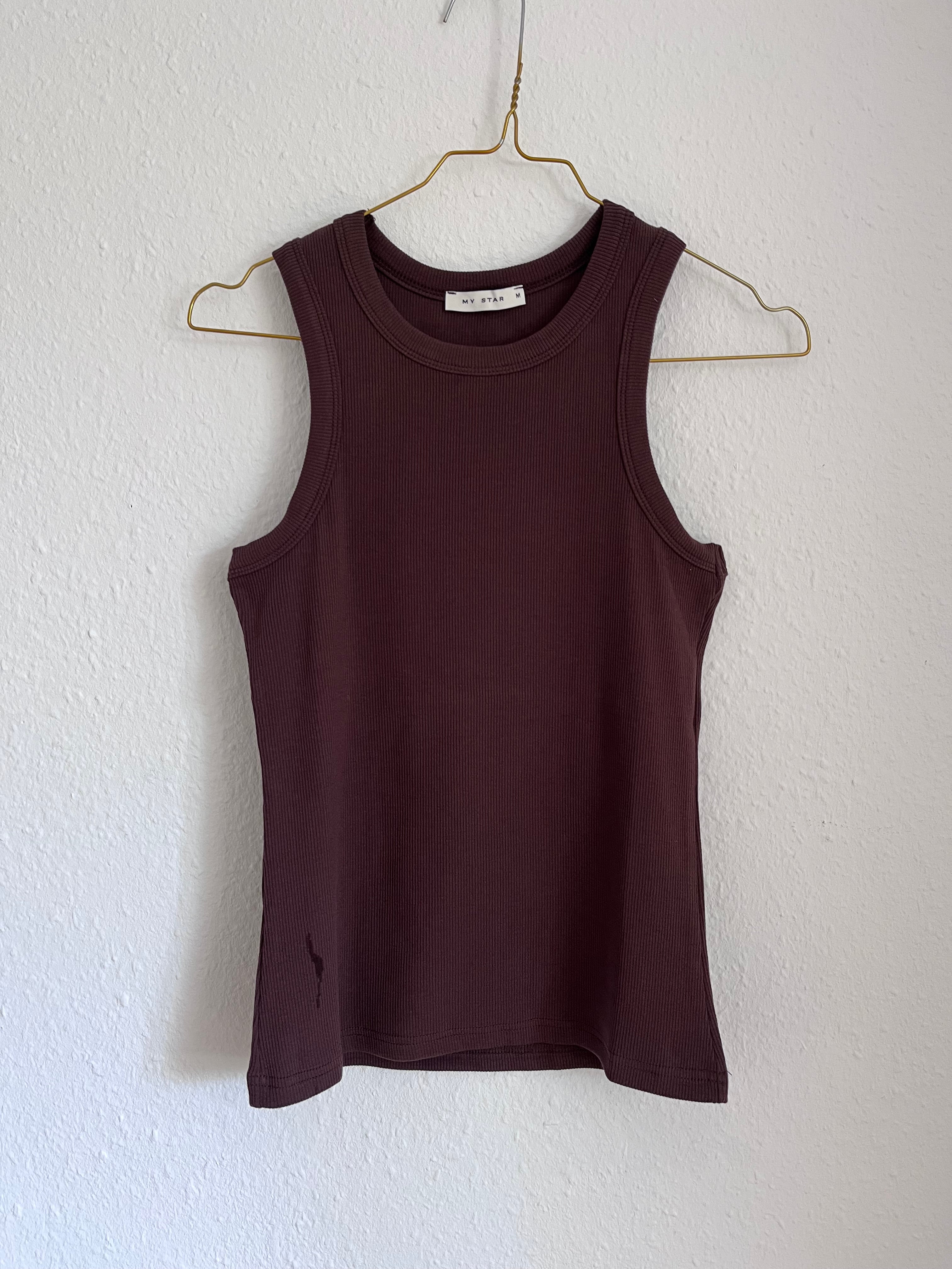 TANK TOP “BROWN“ • 95% Cotton ; 5% Elastane