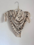 BANDANA Kaschmir Tuch „CREME“ • 85% Merino; 15% Kaschmir