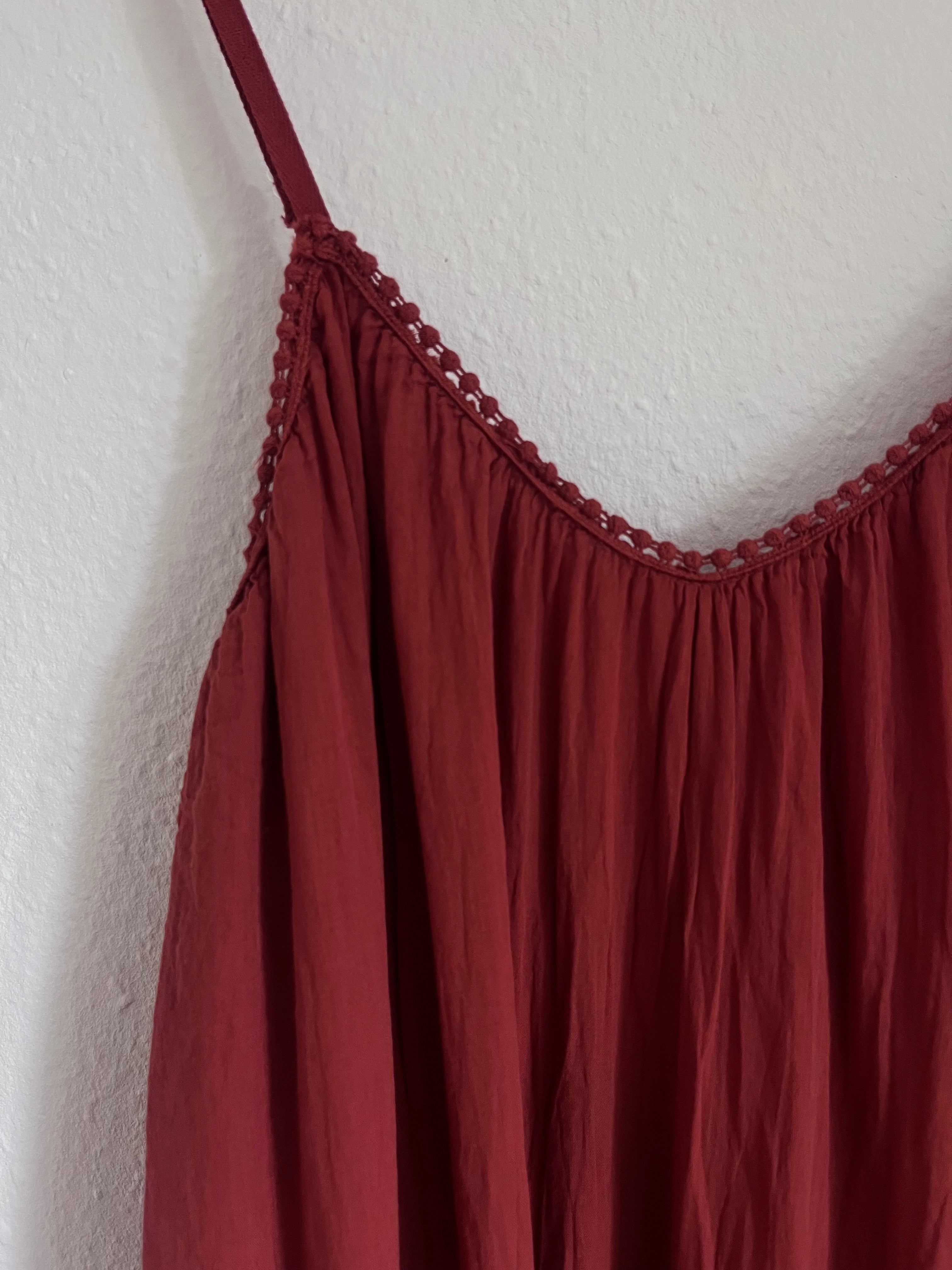 SIENNA DRESS “RUST“ Long  • 100% Cotton